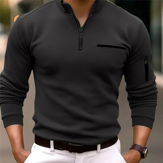 Smart Casual Zipper Polo – Everyday Classic with Premium Comfort - LUCKY COLLECTION