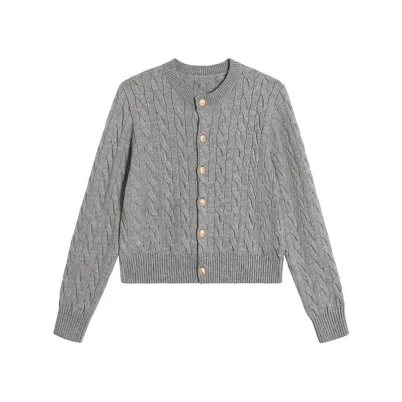 Timeless Vintage Knitted Cardigan – Elegant & Cozy - LUCKY COLLECTION