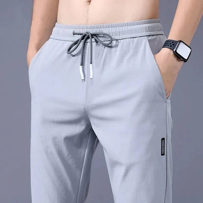 Breathable Ice Silk Men’s Pants – Lightweight Business Casual Comfort - LUCKY COLLECTION