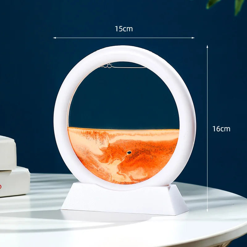 Sandscape Moving Sand Art Frame Quicksand 3D Dynamic Liquid Hourglass Kinetic Sand Painting Flowing Sand Office Home Decor Gifts - LUCKY COLLECTION