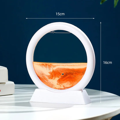 Sandscape Moving Sand Art Frame Quicksand 3D Dynamic Liquid Hourglass Kinetic Sand Painting Flowing Sand Office Home Decor Gifts - LUCKY COLLECTION