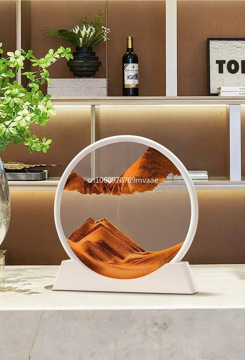 Sandscape Moving Sand Art Frame Quicksand 3D Dynamic Liquid Hourglass Kinetic Sand Painting Flowing Sand Office Home Decor Gifts - LUCKY COLLECTION