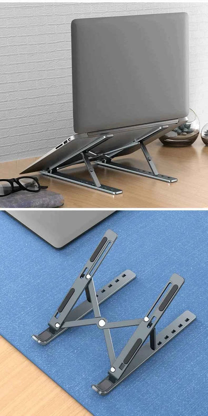 Foldable Laptop Stand Adjustable Portable Notebook Bracket Support Base Aluminum Alloy Holder For Macbook Laptop PC Accessories