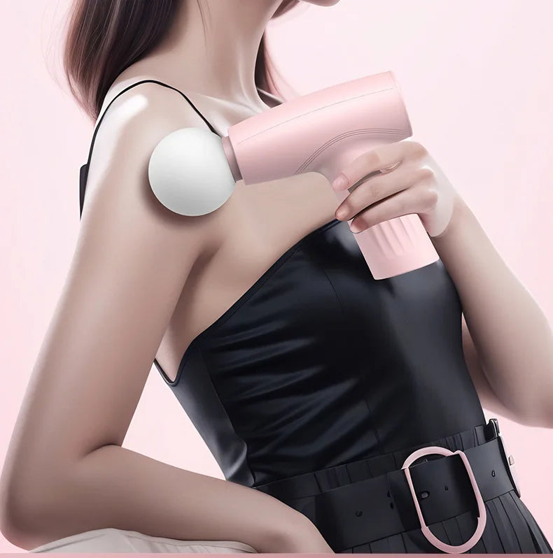 New fascia massage gun mini portable full body adjustable massager for fitness waist massage impact multi gear membrane gun - LUCKY COLLECTION