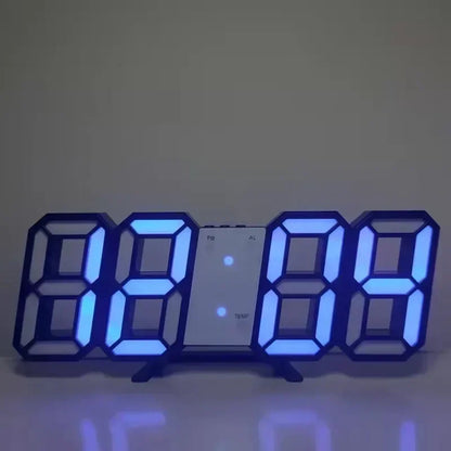 3D LED Digital Alarm Clock Wall Clock Times Date Temperature Suitable for Home Kitchen Clock Decoration Clocks Decor Garden - LUCKY COLLECTION