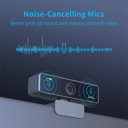 V11 2K Webcam for PC, 1080P 60FPS FHD 90° Web Camera with Microphone&Privacy Cover,USB Plug&Play for Mac/Laptop/Desktop/Computer - LUCKY COLLECTION