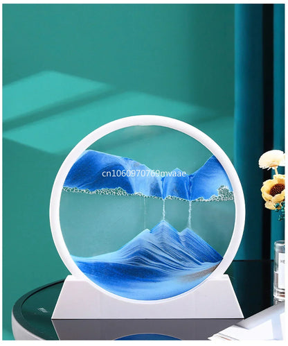 Sandscape Moving Sand Art Frame Quicksand 3D Dynamic Liquid Hourglass Kinetic Sand Painting Flowing Sand Office Home Decor Gifts - LUCKY COLLECTION