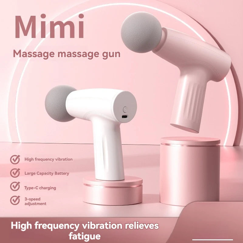 New fascia massage gun mini portable full body adjustable massager for fitness waist massage impact multi gear membrane gun - LUCKY COLLECTION