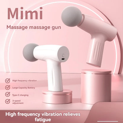 New fascia massage gun mini portable full body adjustable massager for fitness waist massage impact multi gear membrane gun - LUCKY COLLECTION