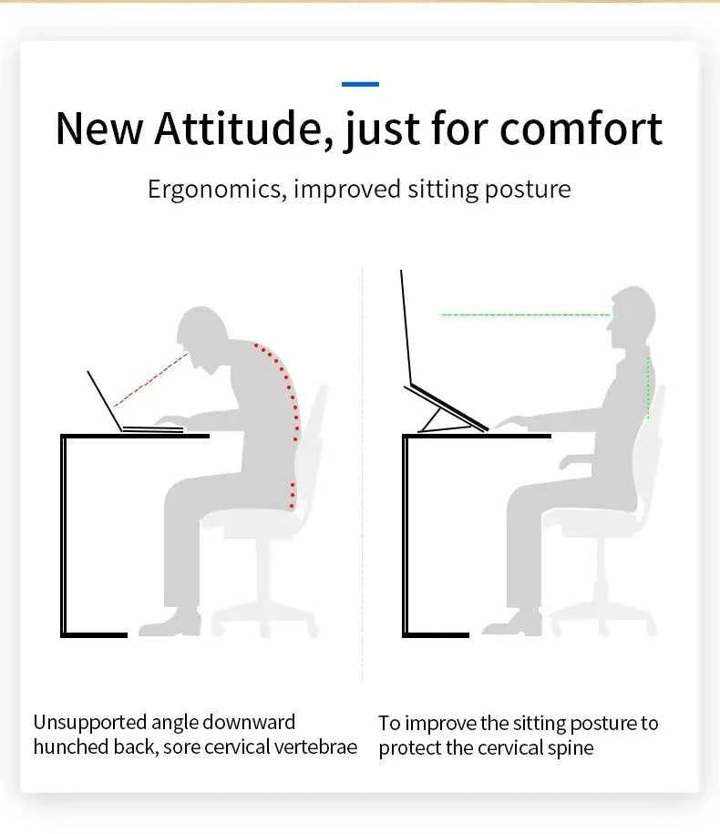 Foldable Laptop Stand Adjustable Portable Notebook Bracket Support Base Aluminum Alloy Holder For Macbook Laptop PC Accessories