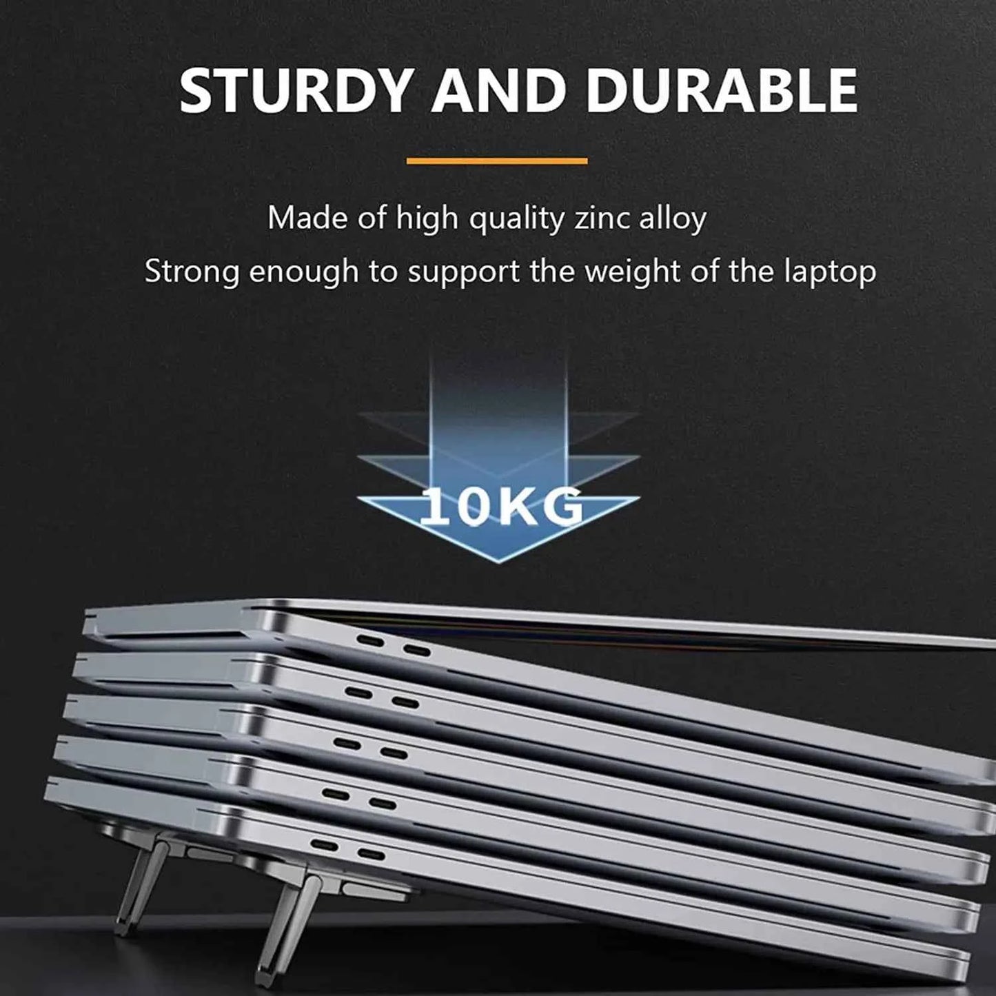 Adjustable Folding Laptop Stand Mini Legs Ultra-thin Portable Support for Macbook Notebook Cooling Holder Feet Invisible Bracket