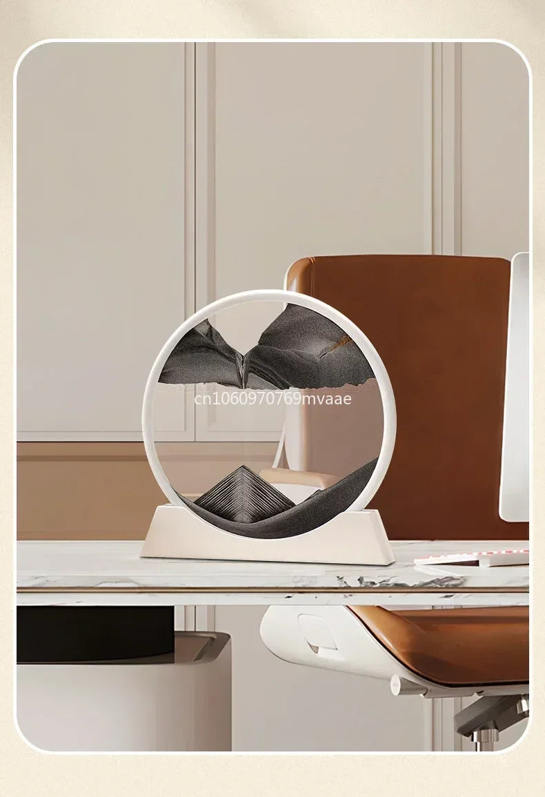 Sandscape Moving Sand Art Frame Quicksand 3D Dynamic Liquid Hourglass Kinetic Sand Painting Flowing Sand Office Home Decor Gifts - LUCKY COLLECTION