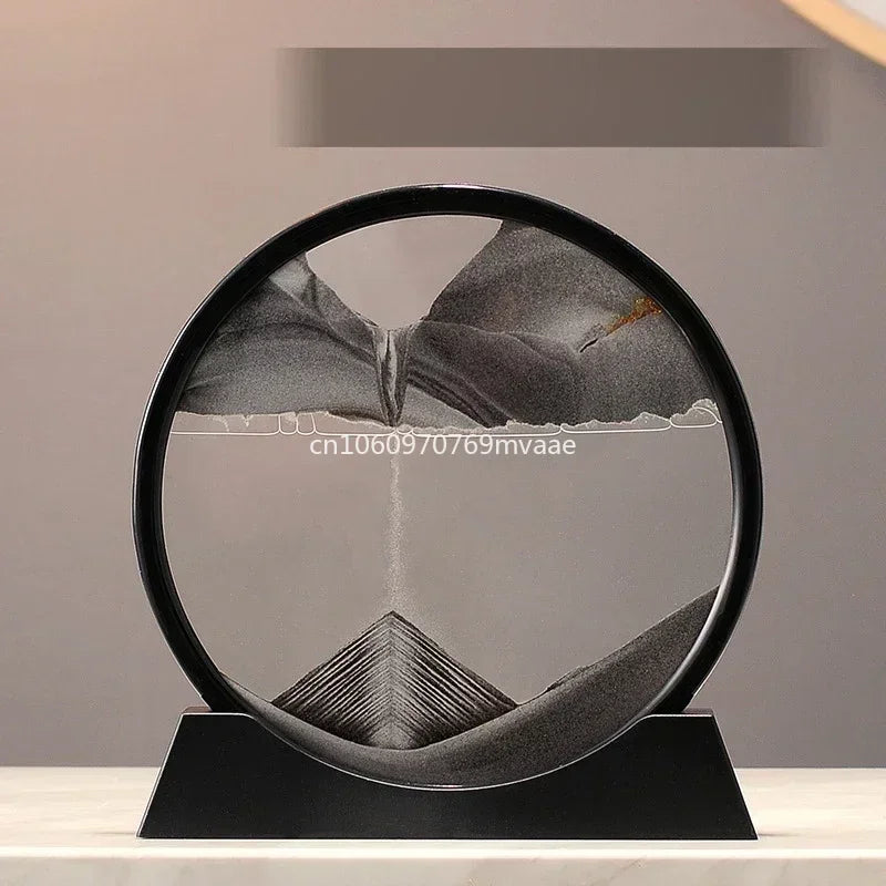 Sandscape Moving Sand Art Frame Quicksand 3D Dynamic Liquid Hourglass Kinetic Sand Painting Flowing Sand Office Home Decor Gifts - LUCKY COLLECTION