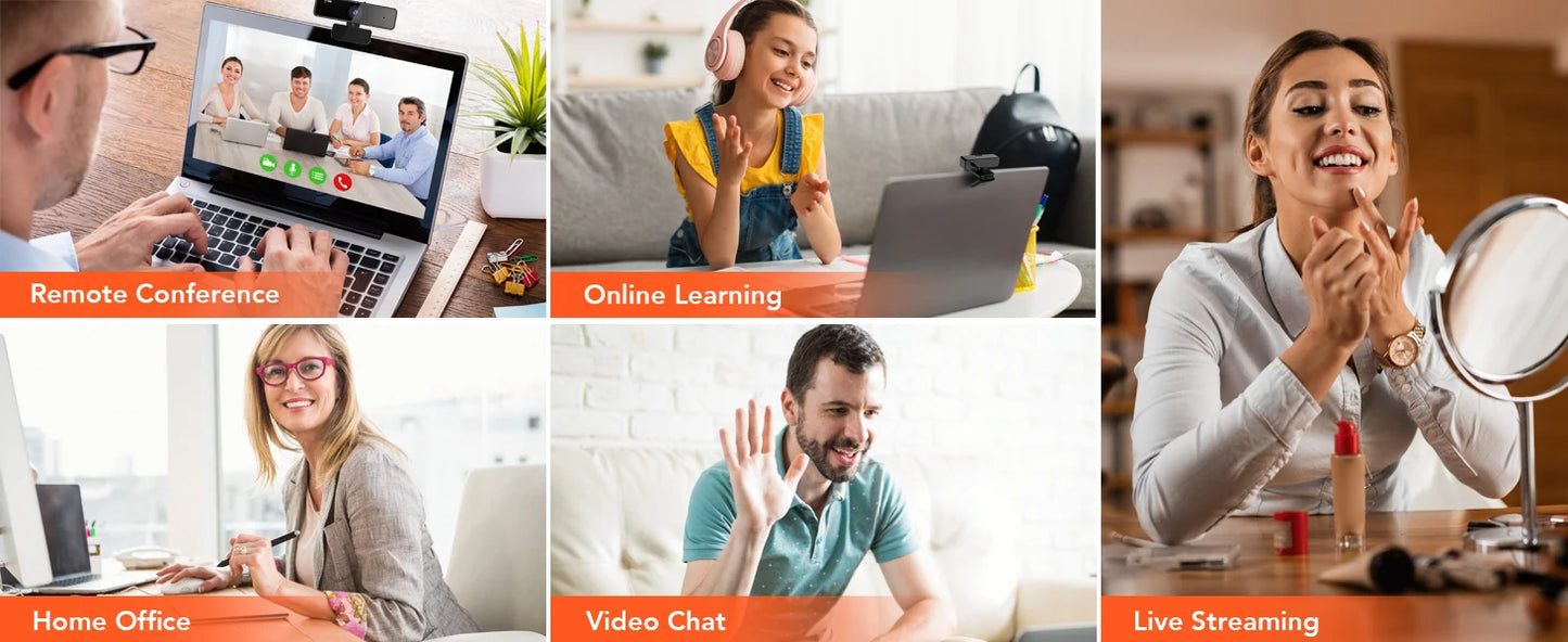 V11 2K Webcam for PC, 1080P 60FPS FHD 90° Web Camera with Microphone&Privacy Cover,USB Plug&Play for Mac/Laptop/Desktop/Computer - LUCKY COLLECTION