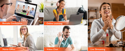 V11 2K Webcam for PC, 1080P 60FPS FHD 90° Web Camera with Microphone&Privacy Cover,USB Plug&Play for Mac/Laptop/Desktop/Computer - LUCKY COLLECTION