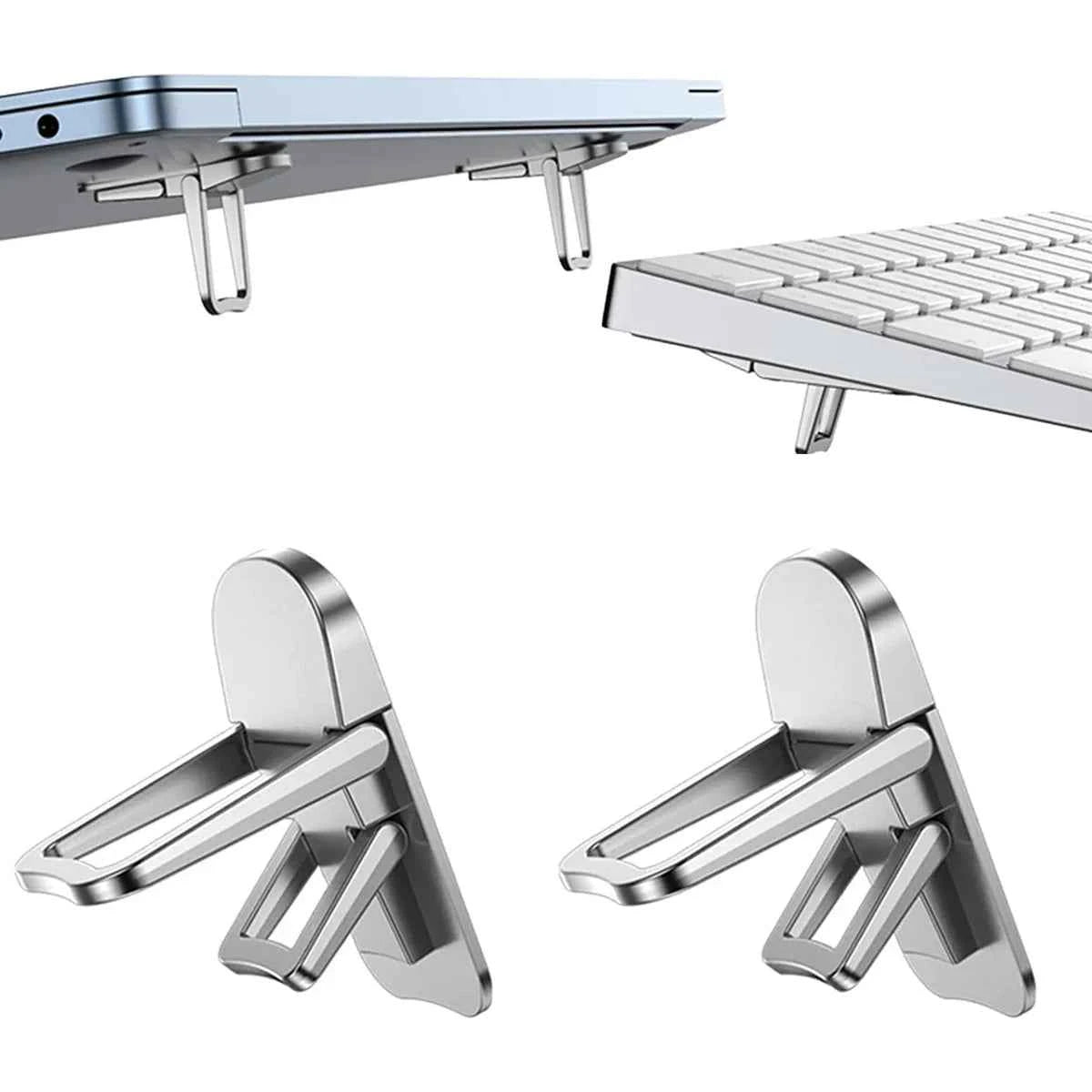 Adjustable Folding Laptop Stand Mini Legs Ultra-thin Portable Support for Macbook Notebook Cooling Holder Feet Invisible Bracket