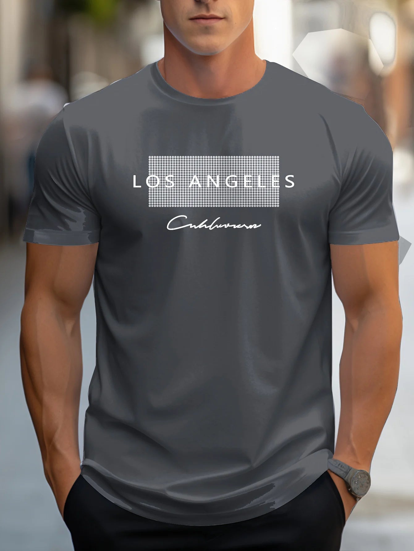Los Angeles Graphic Tee – Oversized Streetwear Statement Piece - LUCKY COLLECTION