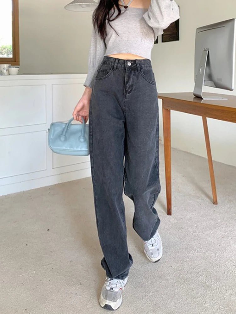 High - Waist Fleece - Lined Wide - Leg Jeans – Ultimate Comfort - LUCKY COLLECTION