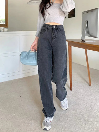 High - Waist Fleece - Lined Wide - Leg Jeans – Ultimate Comfort - LUCKY COLLECTION