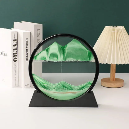 Sandscape Moving Sand Art Frame Quicksand 3D Dynamic Liquid Hourglass Kinetic Sand Painting Flowing Sand Office Home Decor Gifts - LUCKY COLLECTION