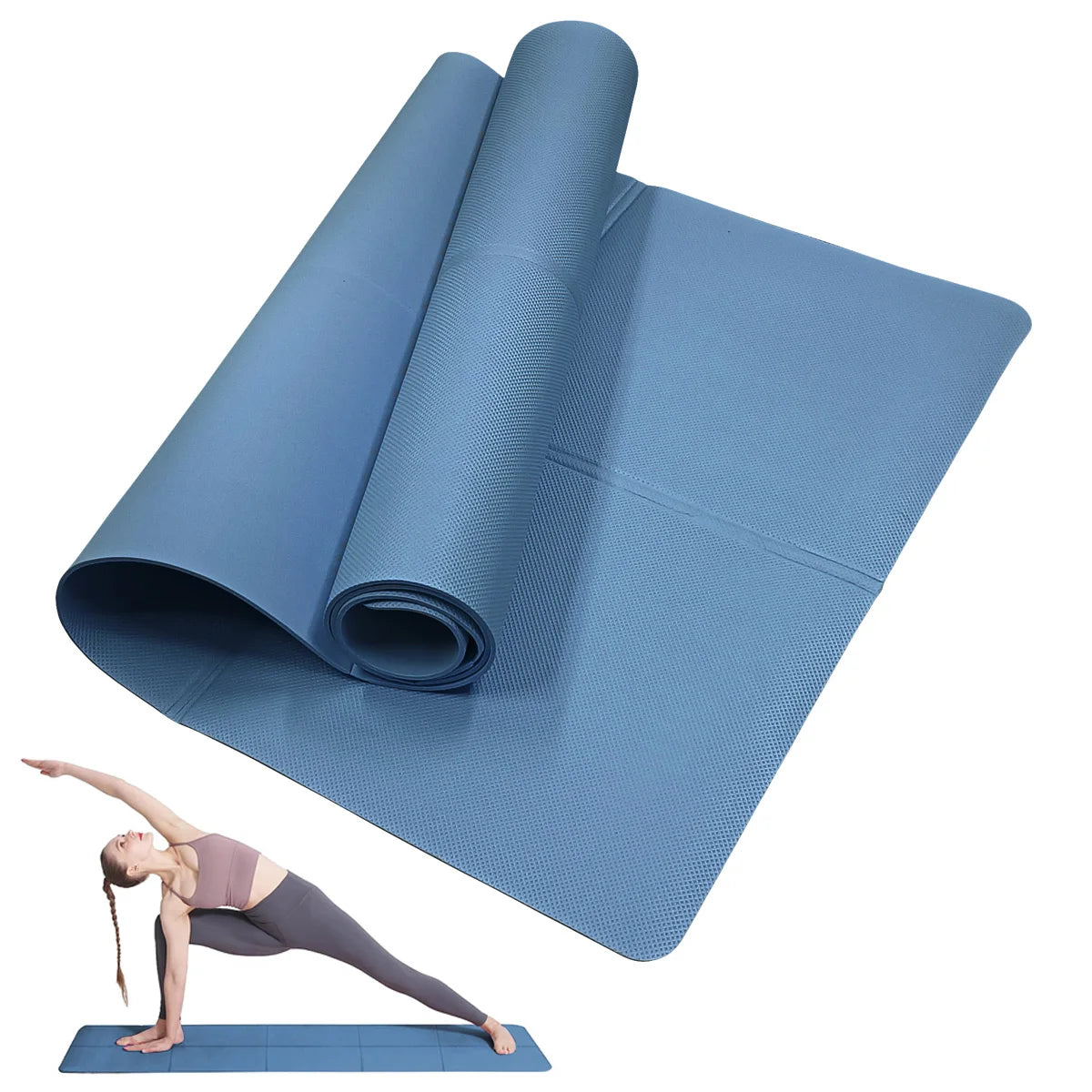 4MM Thick EVA Yoga Mats Anti-slip Sport Fitness Mat Blanket For Exercise Yoga And Pilates Gymnastics Mat Fitness Equipment - LUCKY COLLECTION