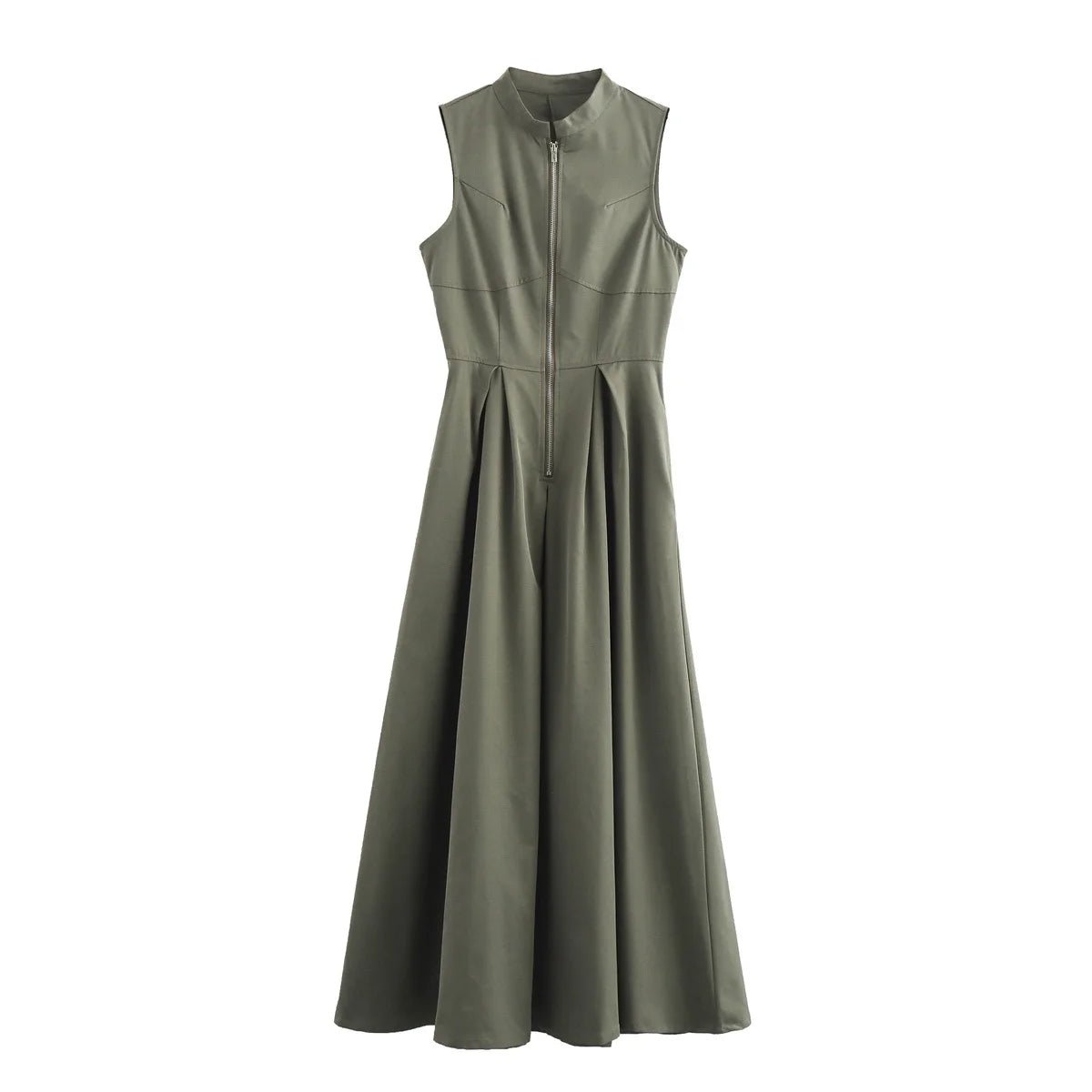 High - Street Sleeveless A - Line Dress – Trendy & Chic - LUCKY COLLECTION