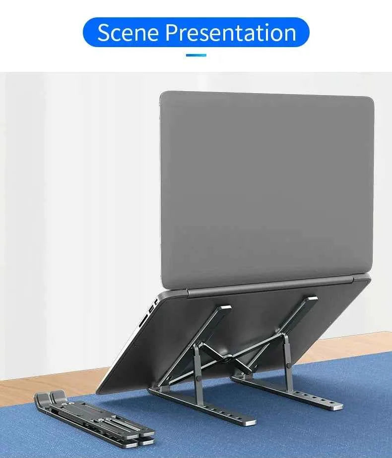 Foldable Laptop Stand Adjustable Portable Notebook Bracket Support Base Aluminum Alloy Holder For Macbook Laptop PC Accessories