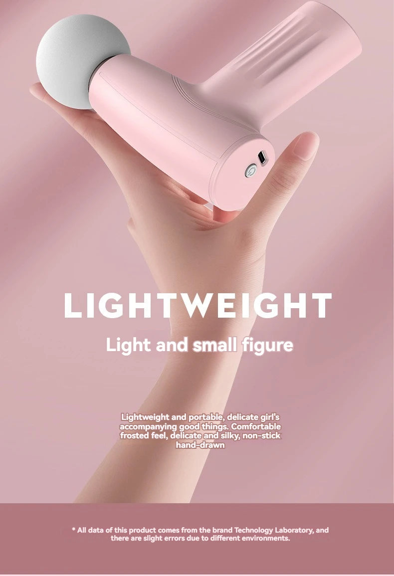 New fascia massage gun mini portable full body adjustable massager for fitness waist massage impact multi gear membrane gun - LUCKY COLLECTION