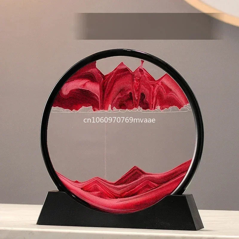 Sandscape Moving Sand Art Frame Quicksand 3D Dynamic Liquid Hourglass Kinetic Sand Painting Flowing Sand Office Home Decor Gifts - LUCKY COLLECTION