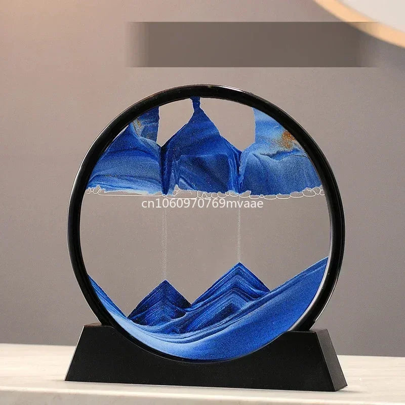 Sandscape Moving Sand Art Frame Quicksand 3D Dynamic Liquid Hourglass Kinetic Sand Painting Flowing Sand Office Home Decor Gifts - LUCKY COLLECTION