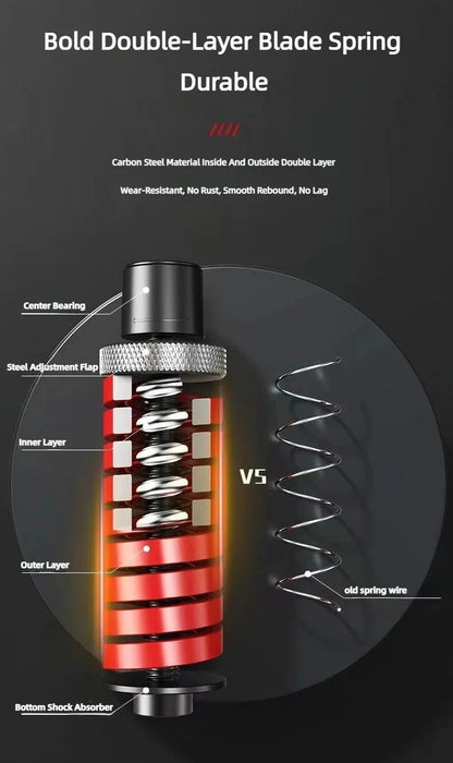 5-165Kg Adjustable Heavy Hand Grip Exercise Strengthener Gripper Finger Expander Arm Wrist Forearm Trainers Fitness Steel Spring - LUCKY COLLECTION