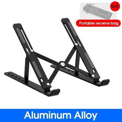 Foldable Laptop Stand Adjustable Portable Notebook Bracket Support Base Aluminum Alloy Holder For Macbook Laptop PC Accessories
