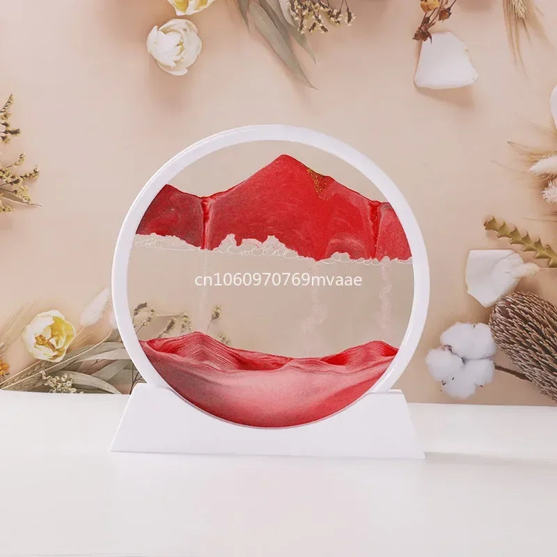 Sandscape Moving Sand Art Frame Quicksand 3D Dynamic Liquid Hourglass Kinetic Sand Painting Flowing Sand Office Home Decor Gifts - LUCKY COLLECTION