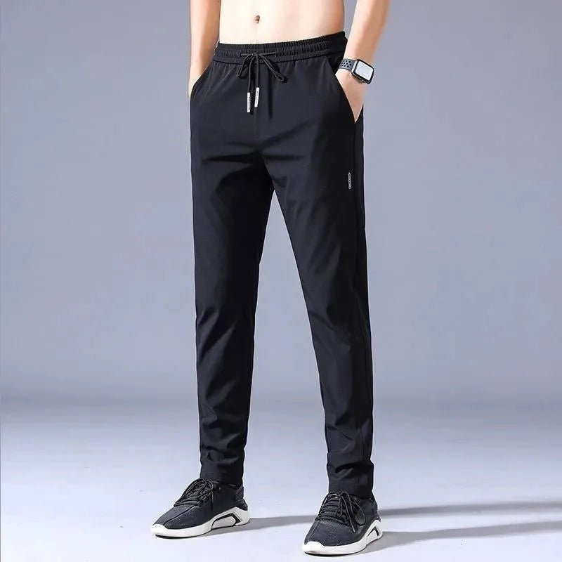 Breathable Ice Silk Men’s Pants – Lightweight Business Casual Comfort - LUCKY COLLECTION