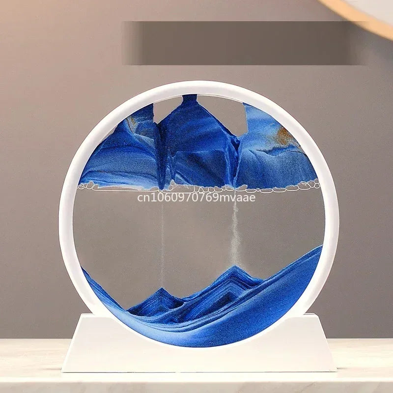 Sandscape Moving Sand Art Frame Quicksand 3D Dynamic Liquid Hourglass Kinetic Sand Painting Flowing Sand Office Home Decor Gifts - LUCKY COLLECTION